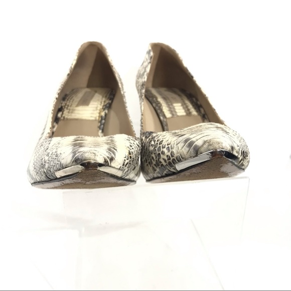 Michael Kors snakeskin stilettos point toe preowned excellent Condition 39.5/8.5 - Picture 7 of 9